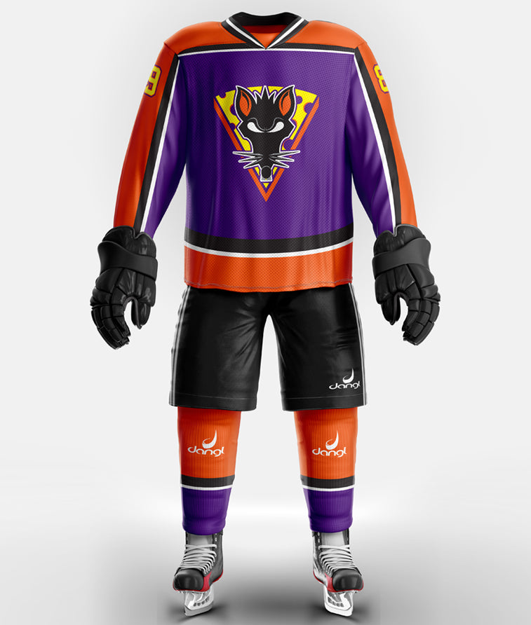CT Rink Rats Uniform Set - Purple and Orange